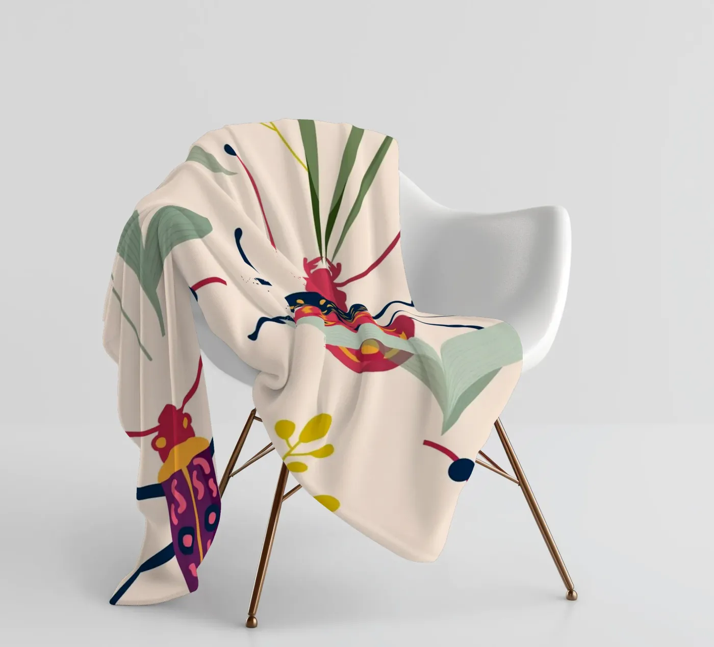 Insetti estivi coperta in pile da 83oranges.com