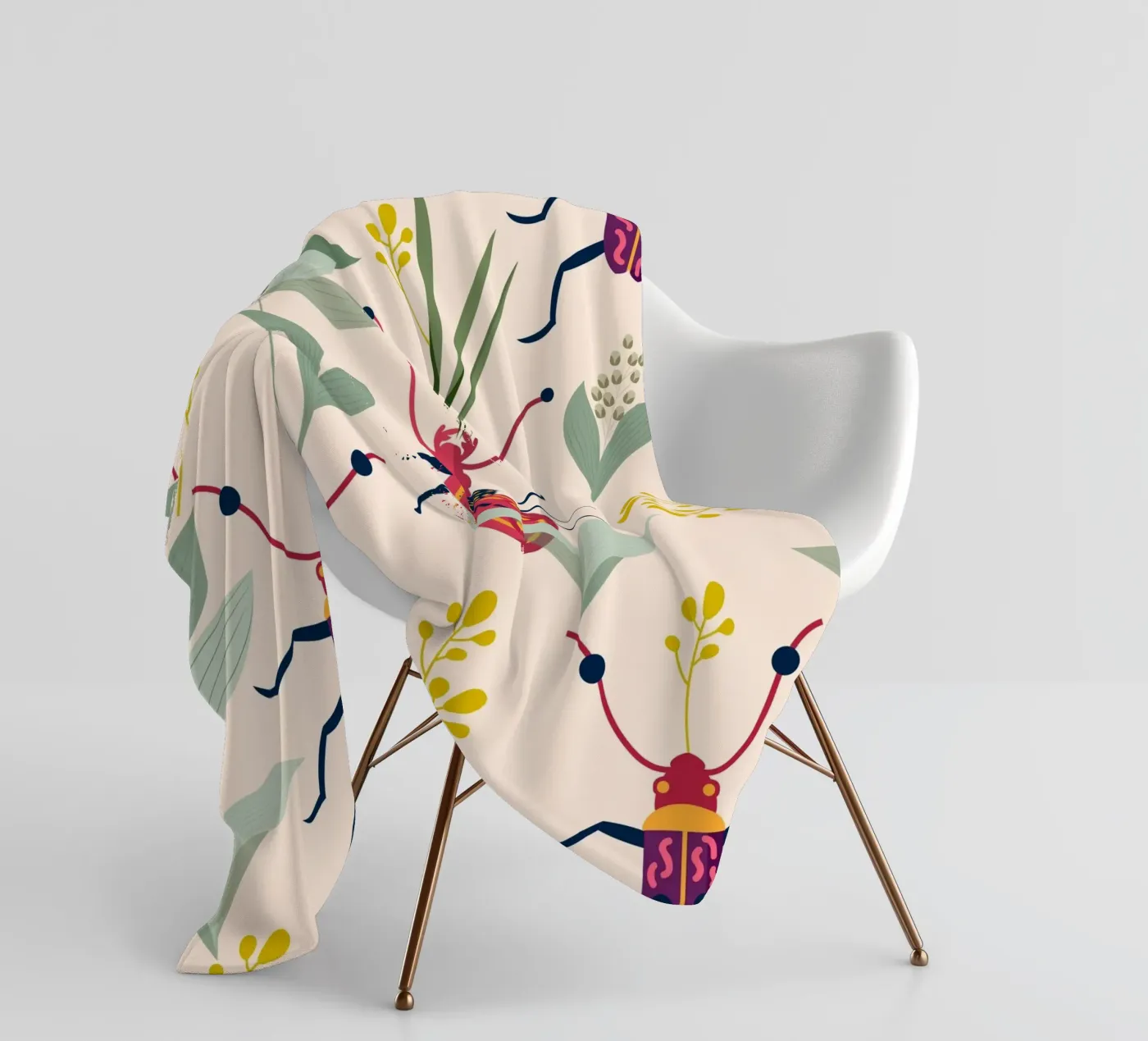 Insetti estivi coperta in pile da 83oranges.com