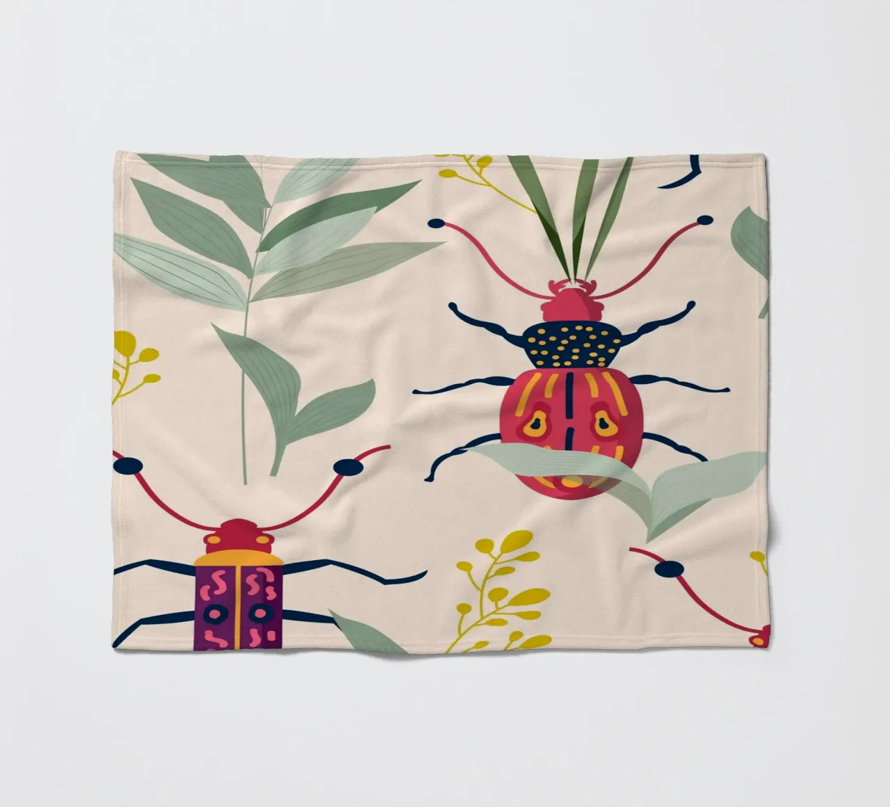 Summer Bugs Fleecedecke von 83oranges.com