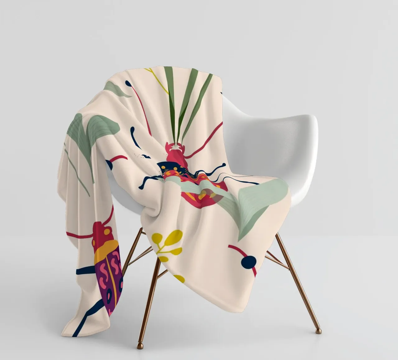 Summer Bugs Fleecedecke von 83oranges.com