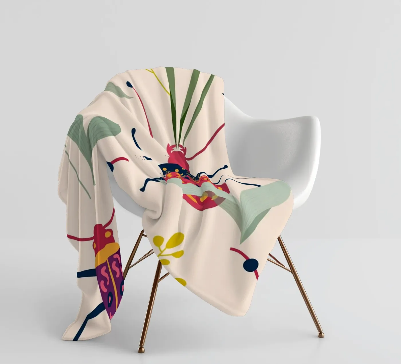 Insetti estivi coperta in pile da 83oranges.com