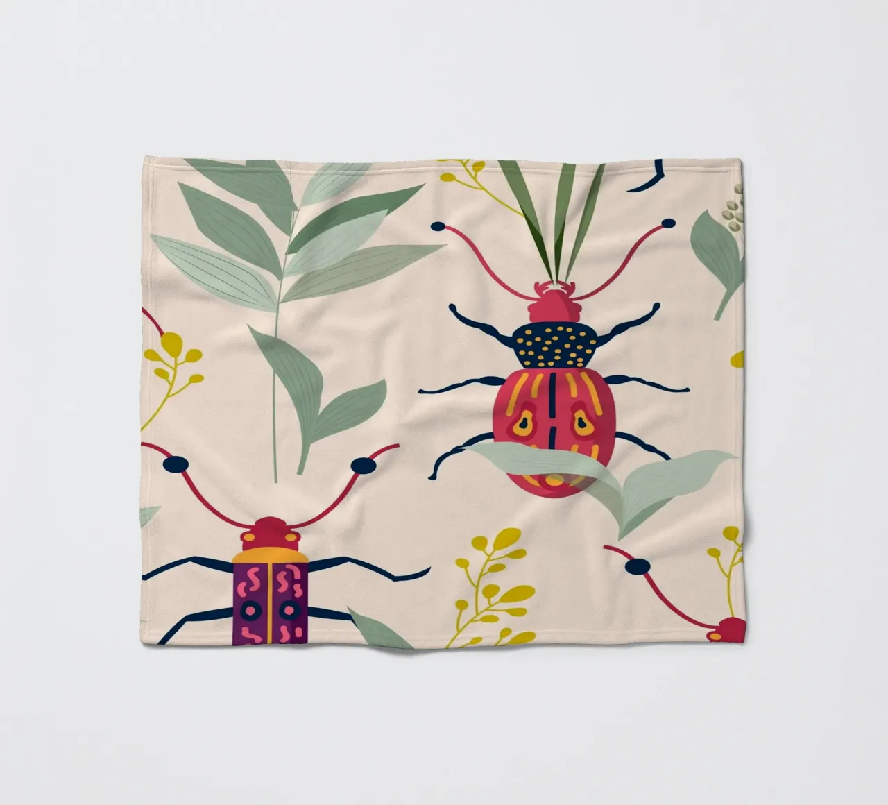 Summer Bugs Fleecedecke von 83oranges.com