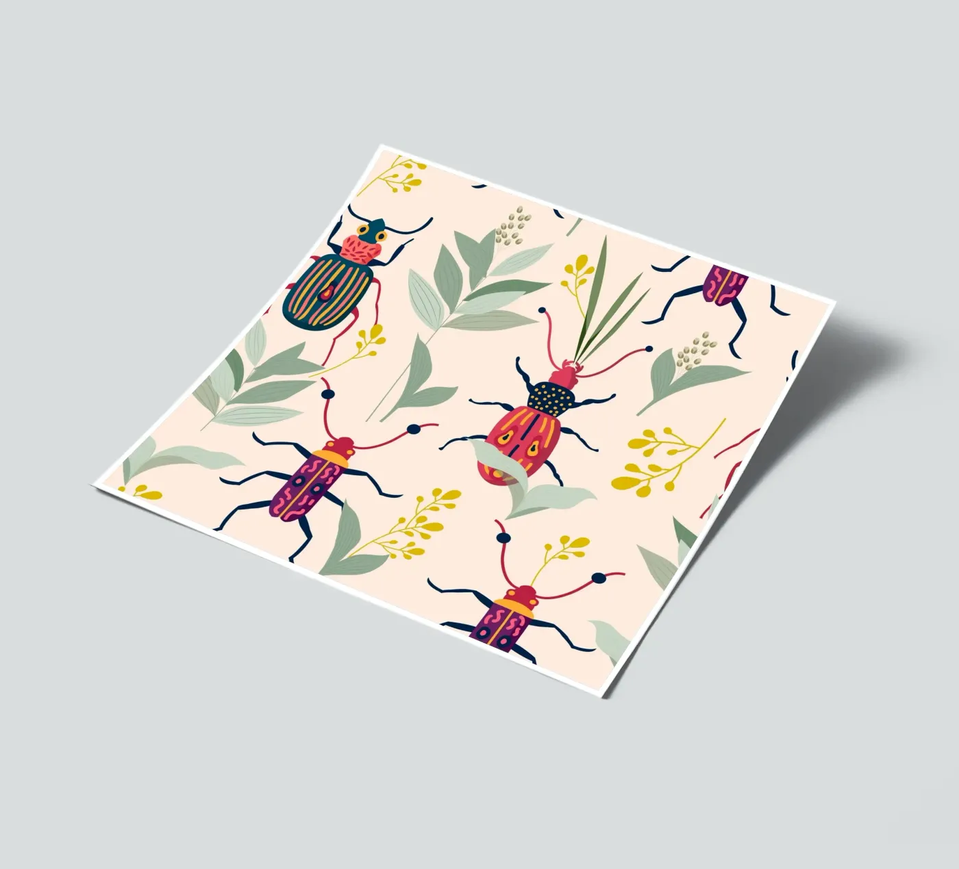 Zomer insecten stickervel van 83oranges.com