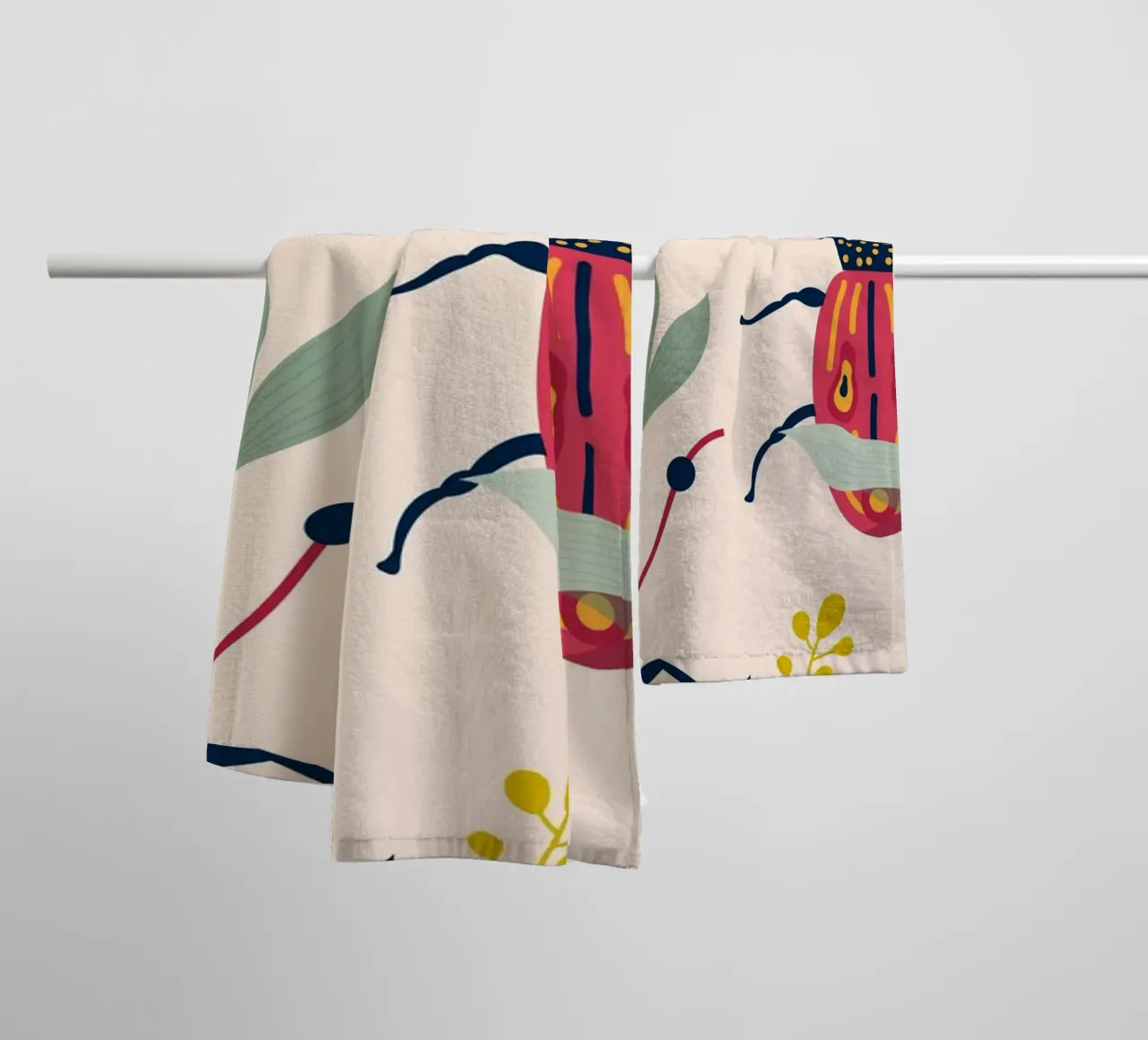 Summer Bugs towel by 83oranges.com