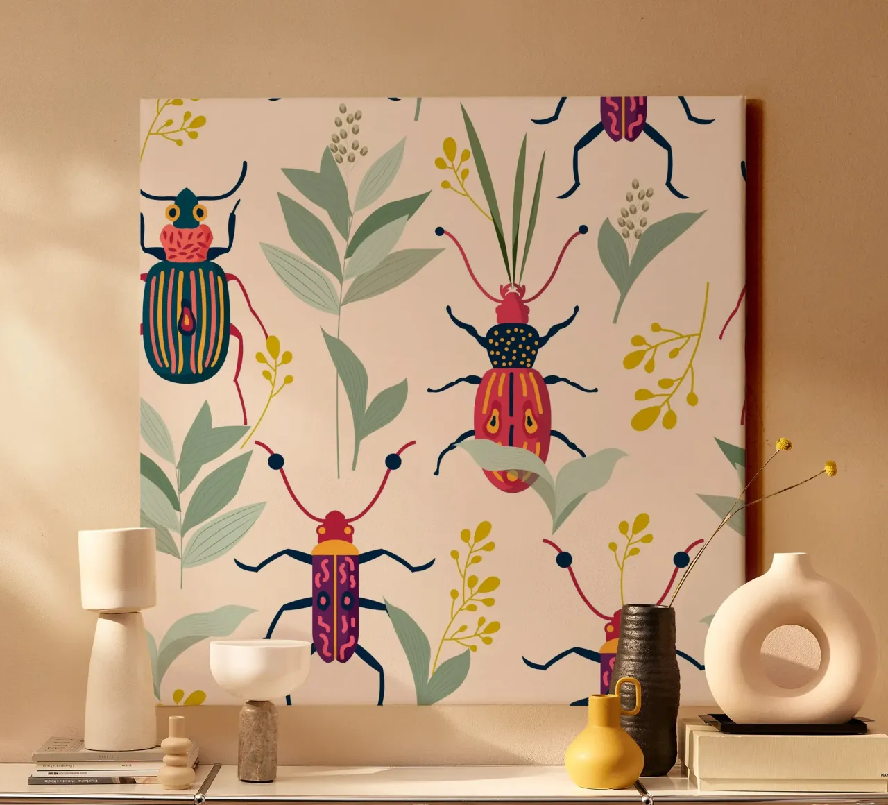 Summer Bugs canvas by 83oranges.com