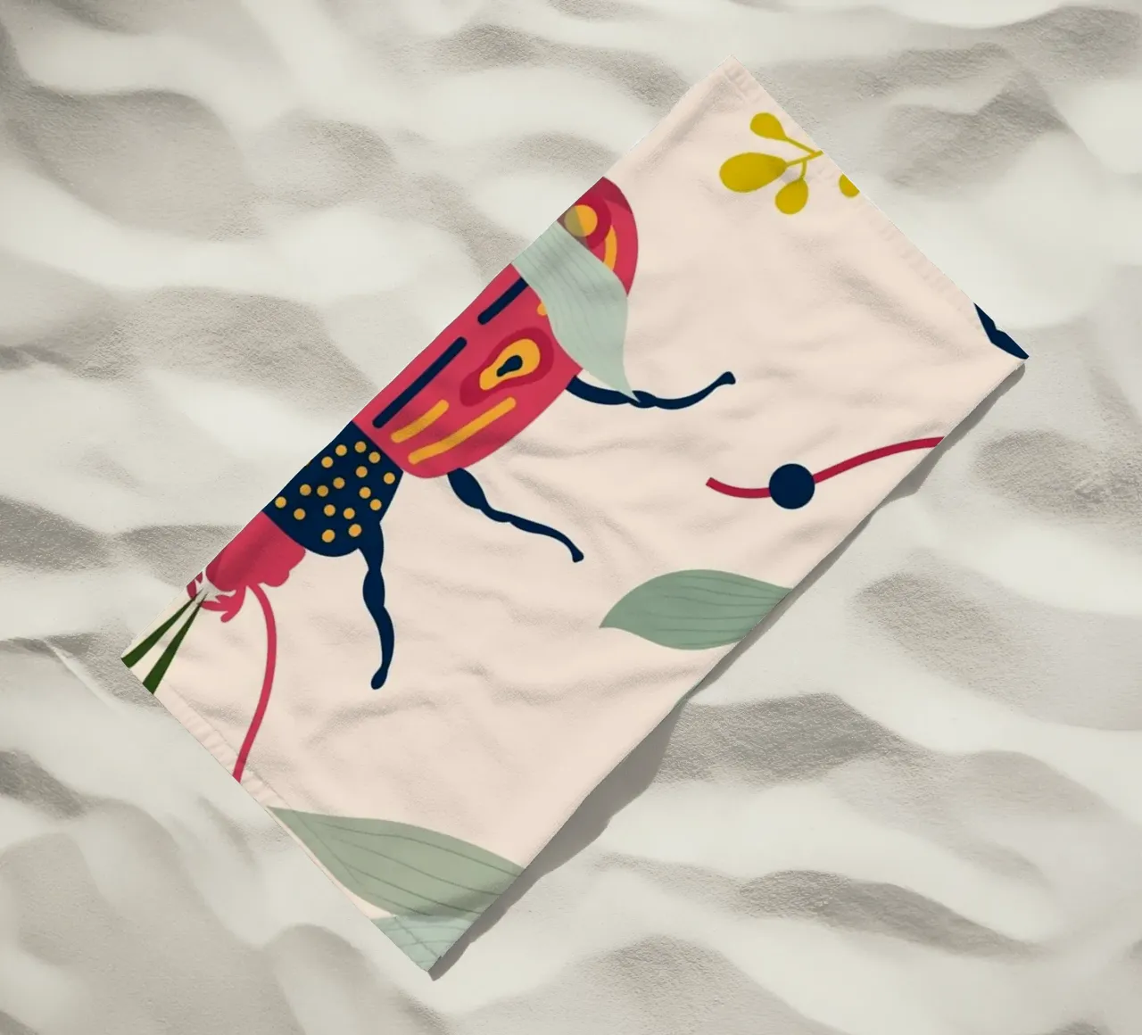 Zomer insecten strandhanddoek van 83oranges.com