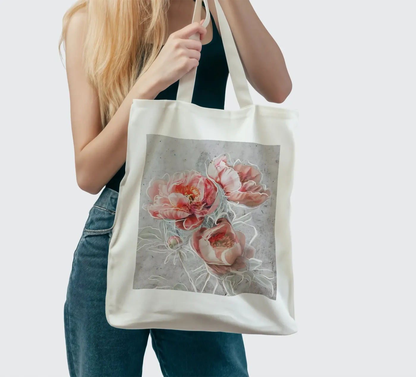 Framed Elegance borsa in juta da treechild