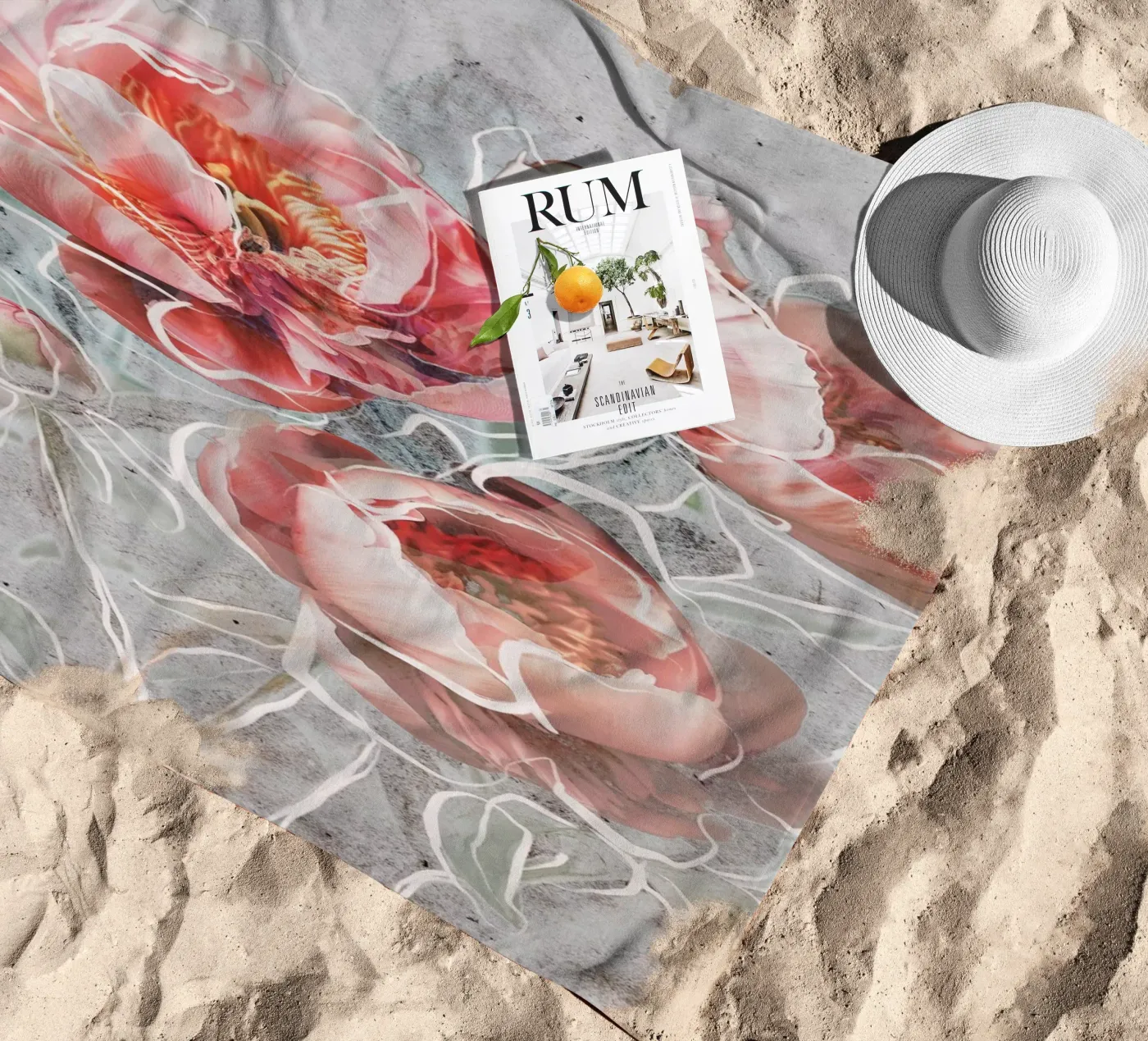 Framed Elegance beach towel by treechild