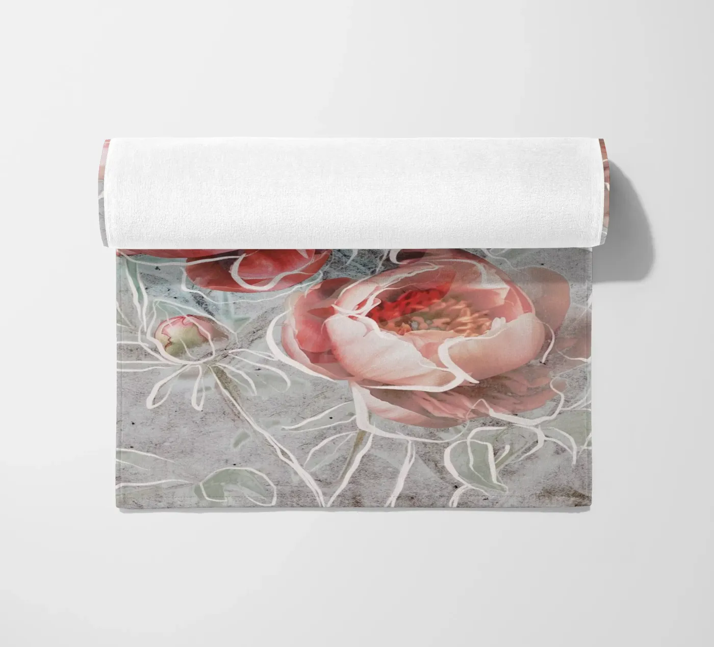 Framed Elegance beach towel by treechild