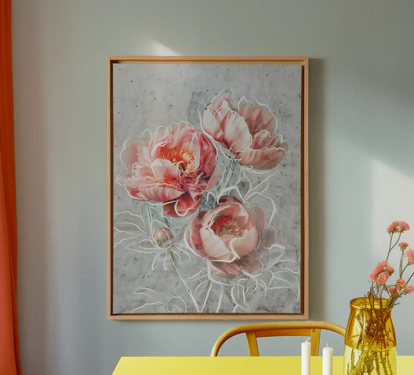 Framed Elegance canvas van treechild