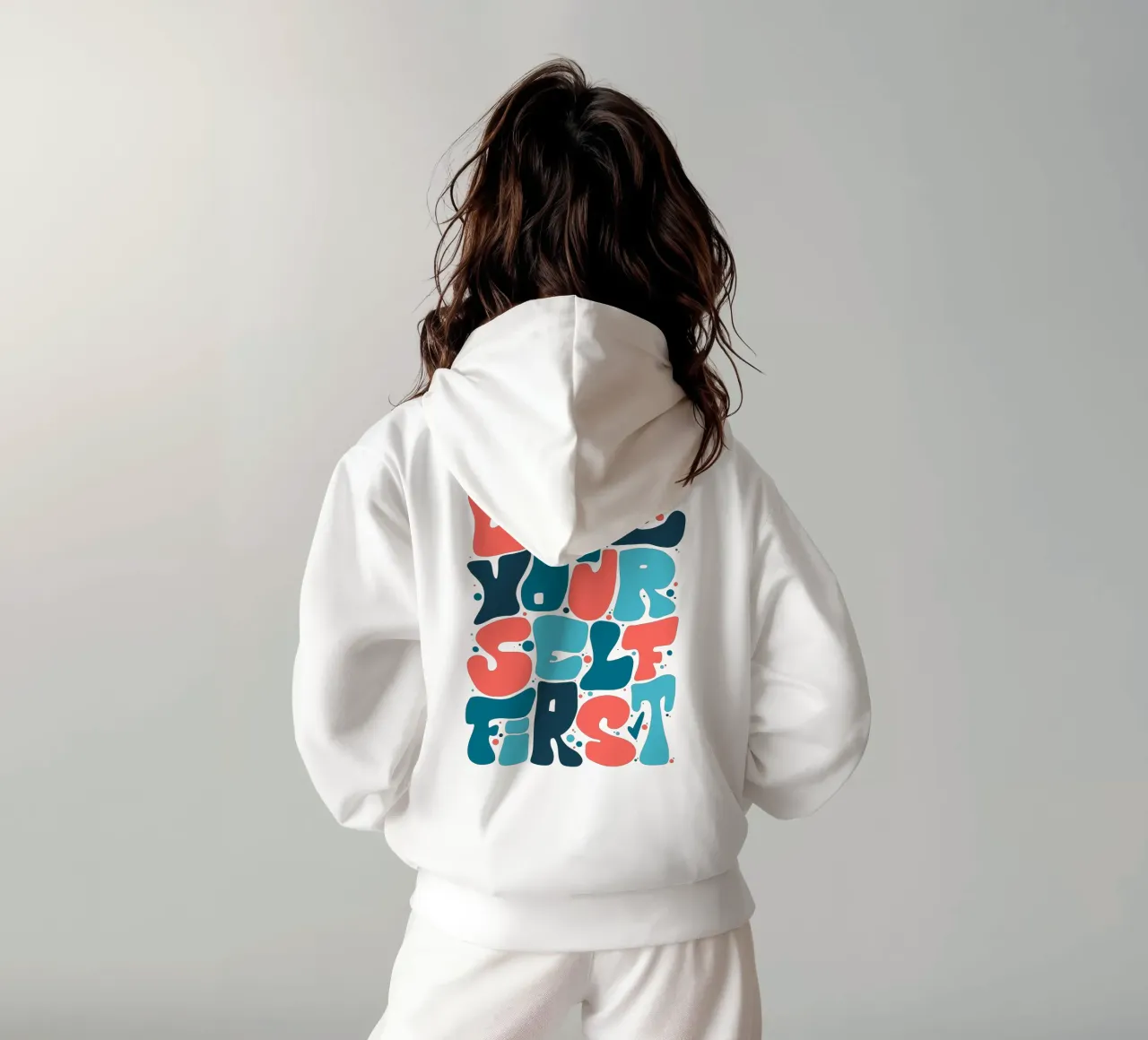 Love Yourself First felpa con cappuccio da LIMITED EDITION LETTERS
