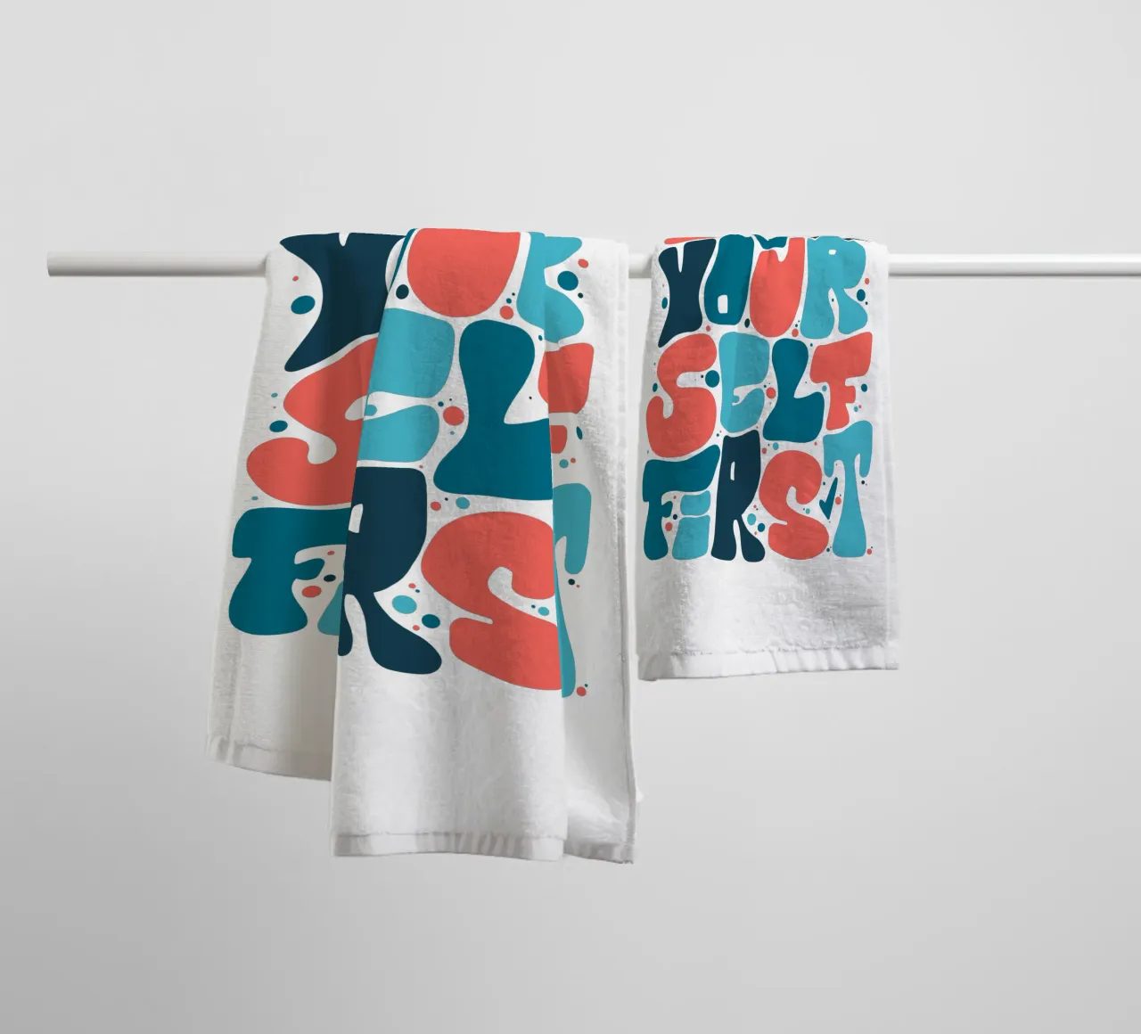 Love Yourself First towel by LIMITED EDITION LETTERS