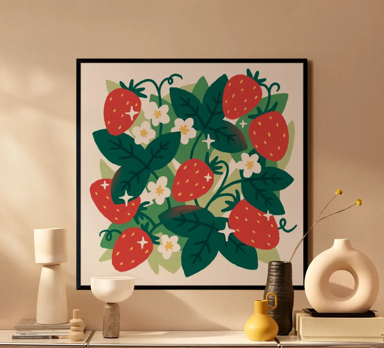 Strawberries poster da sashakolesnik