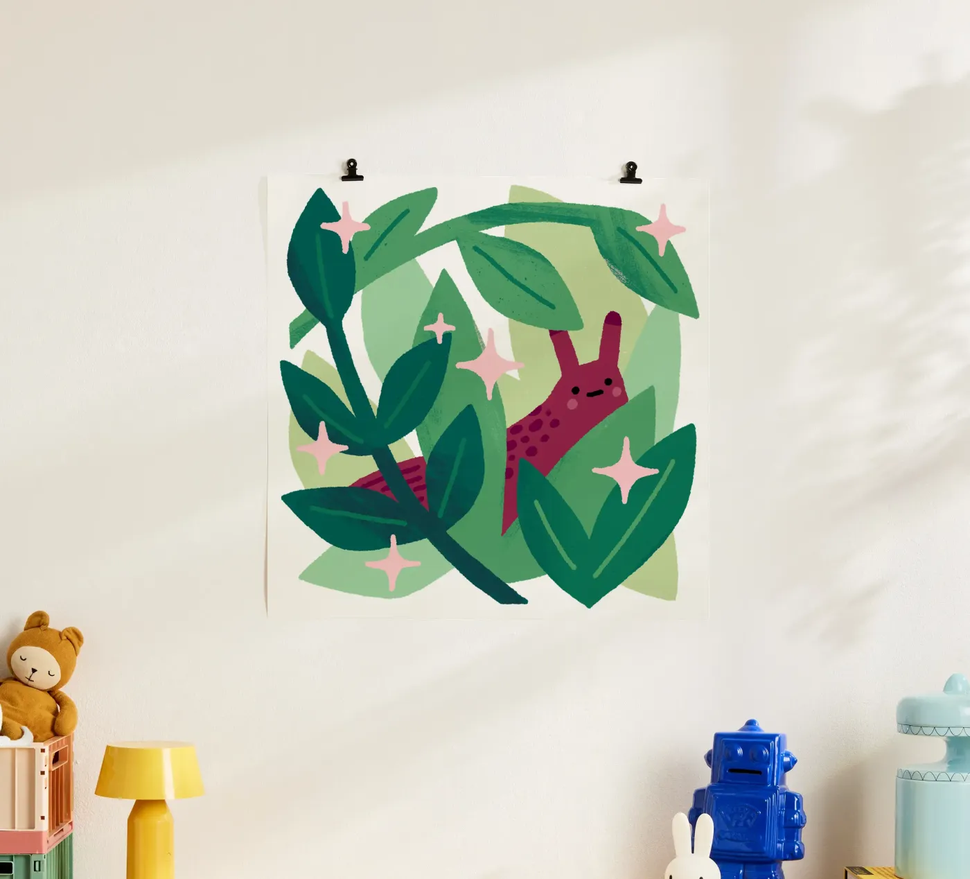 Cute Slug poster van sashakolesnik
