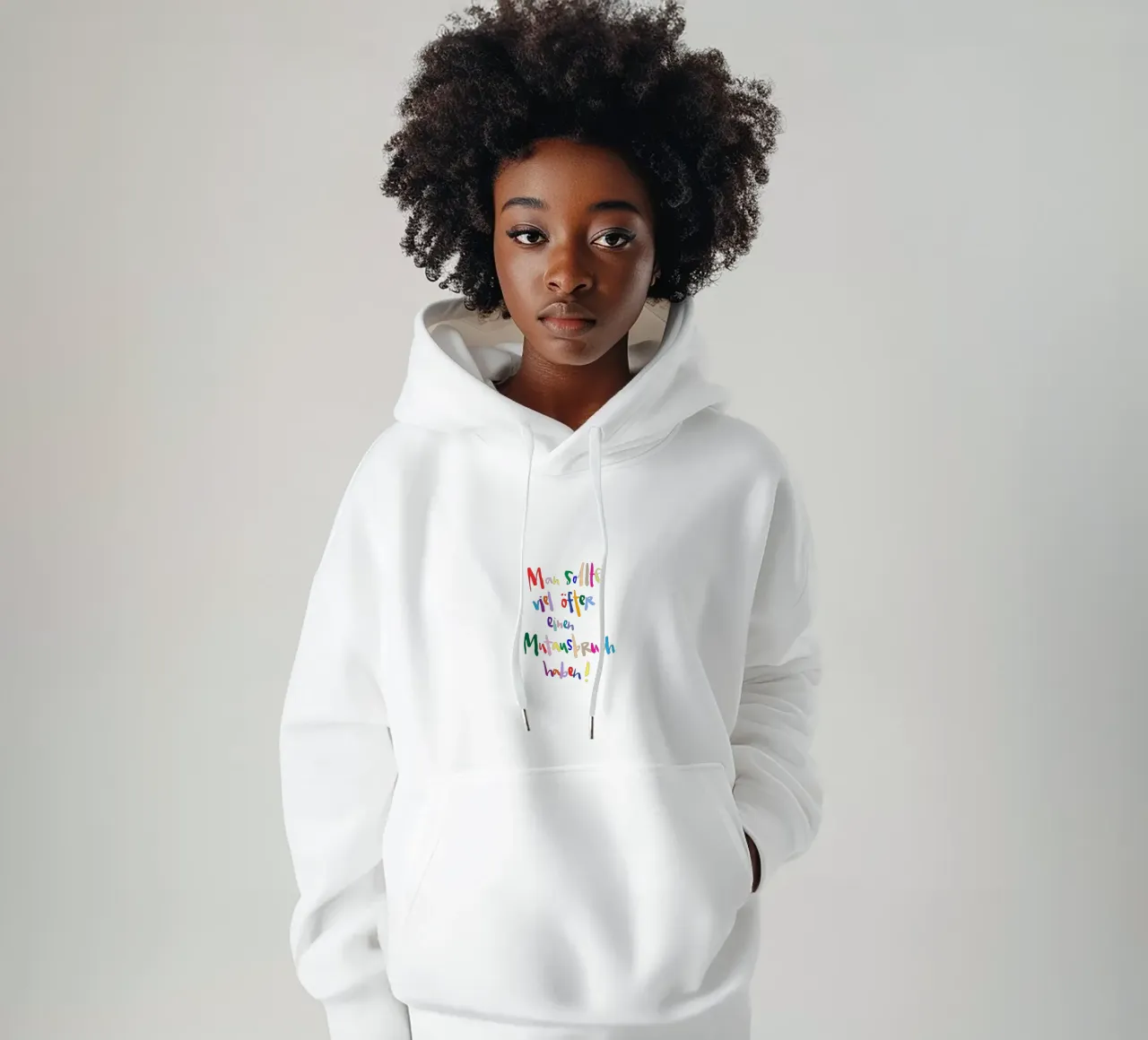 Mutausbruch bunt sudadera con capucha de Brushmeetspaper