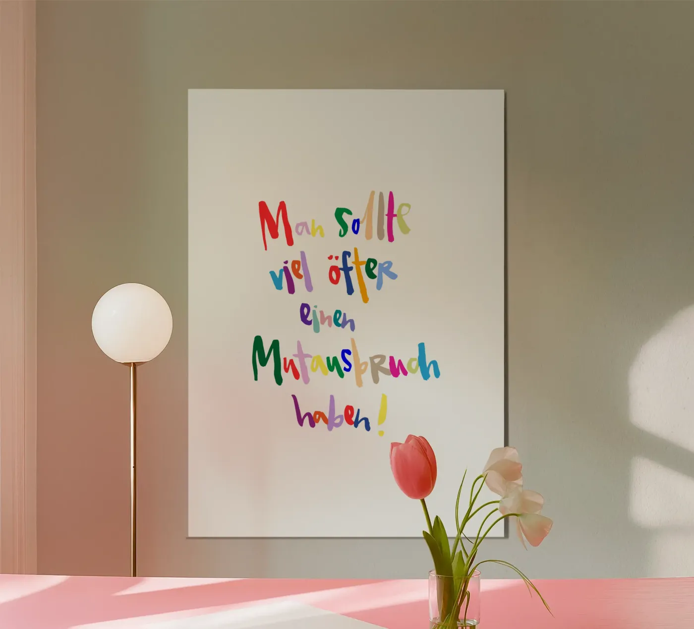 Mutausbruch bunt poster da Brushmeetspaper