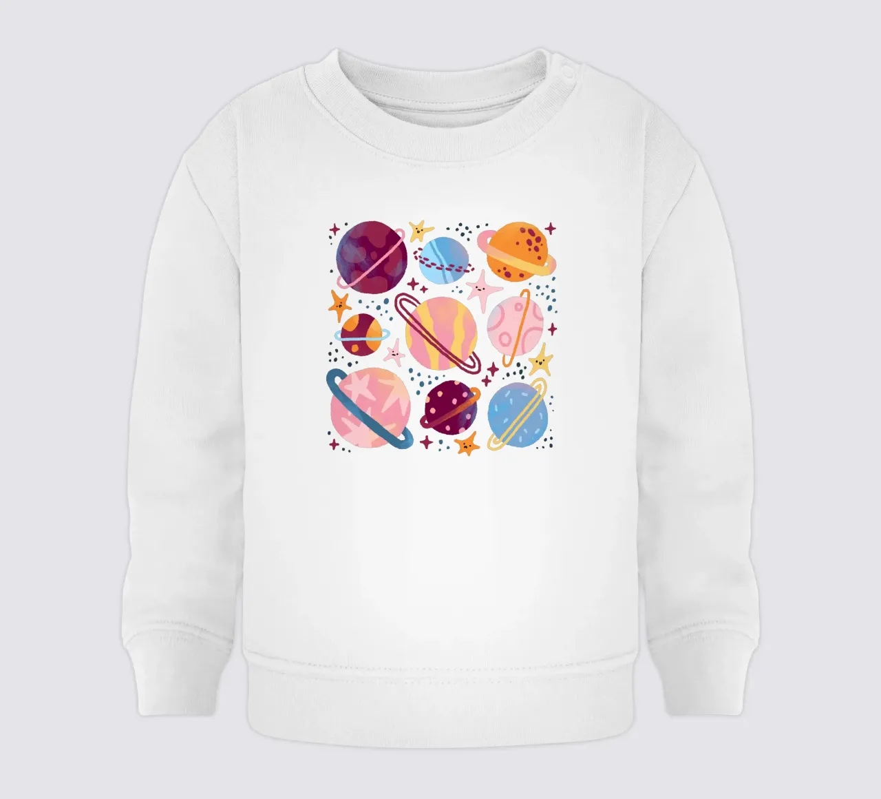 Planets baby sweatshirt by sashakolesnik