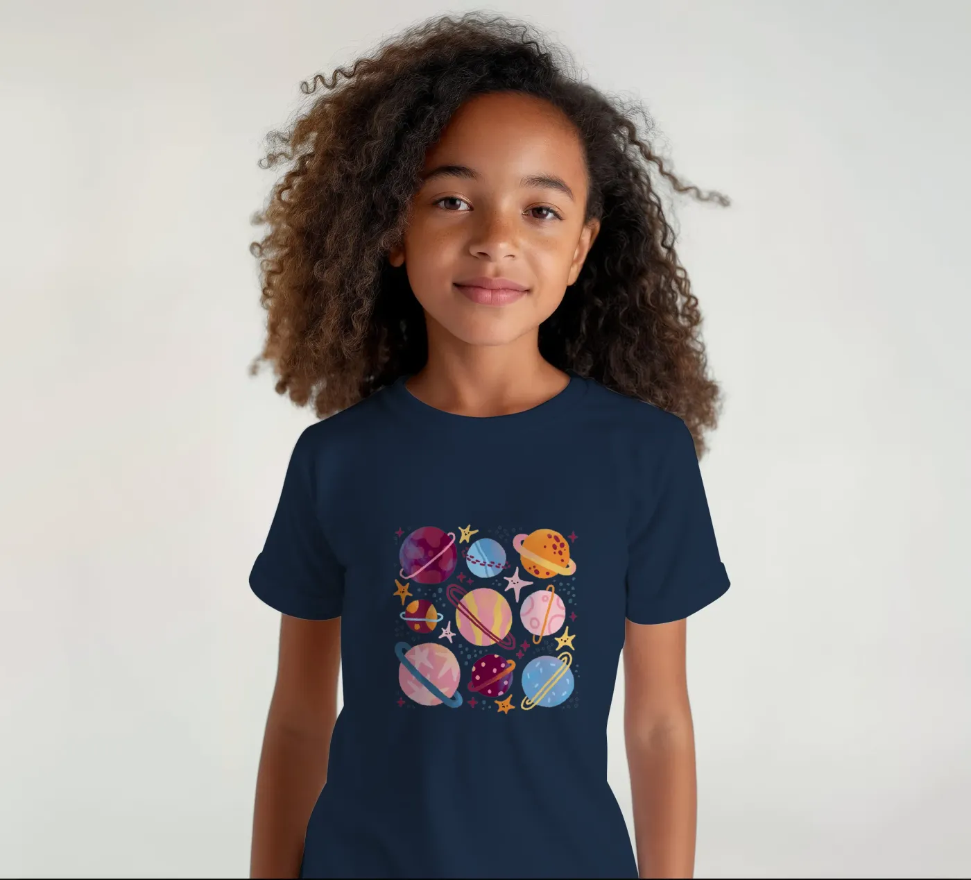 Planets t-shirt bambini da sashakolesnik