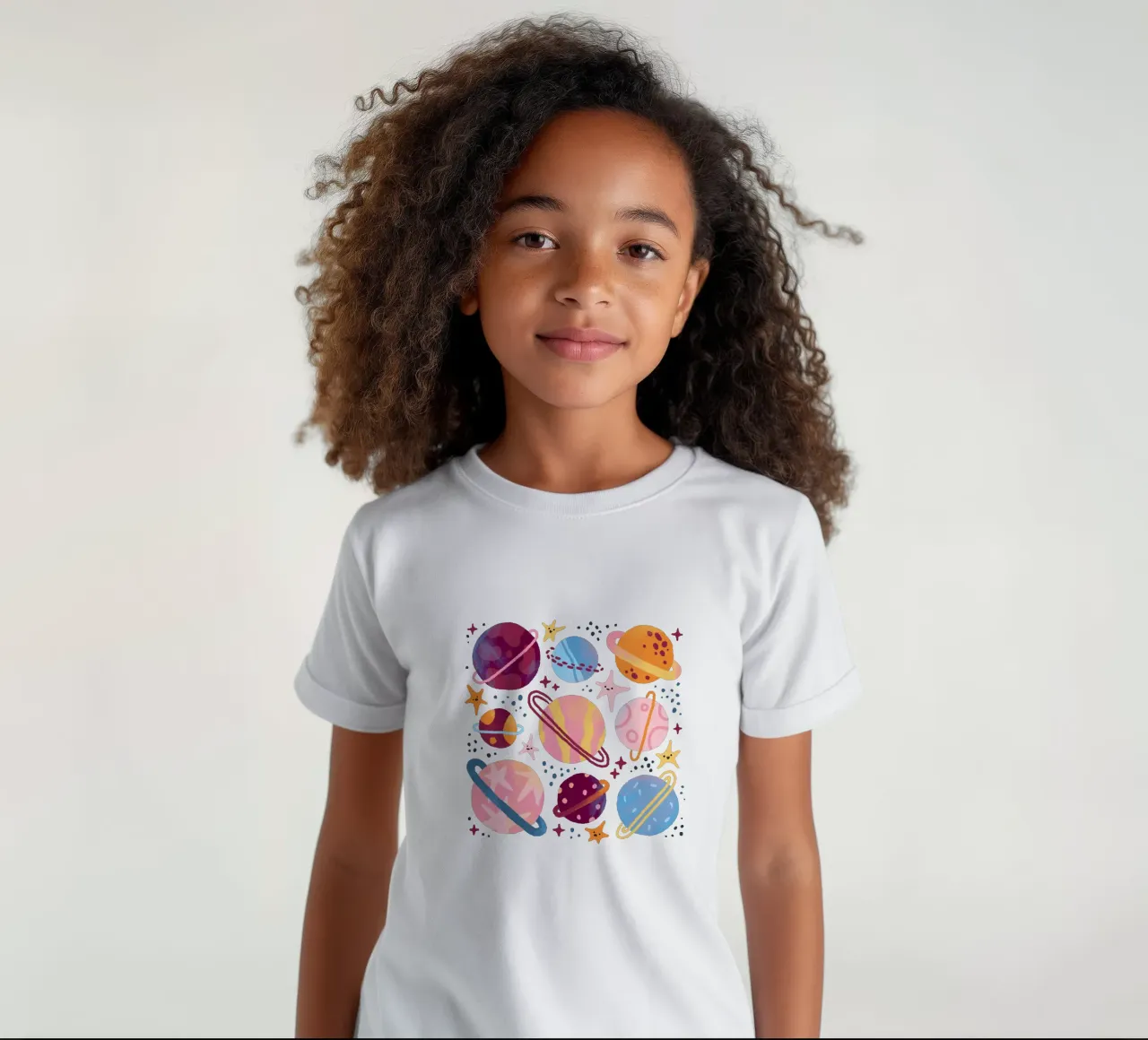 Planets kinder t-shirt van sashakolesnik