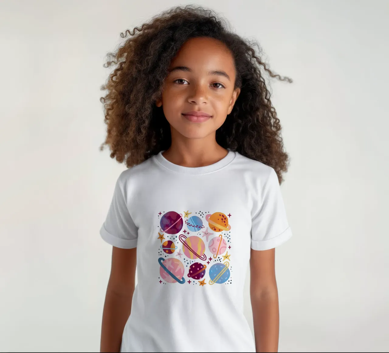 Planets kinder t-shirt van sashakolesnik
