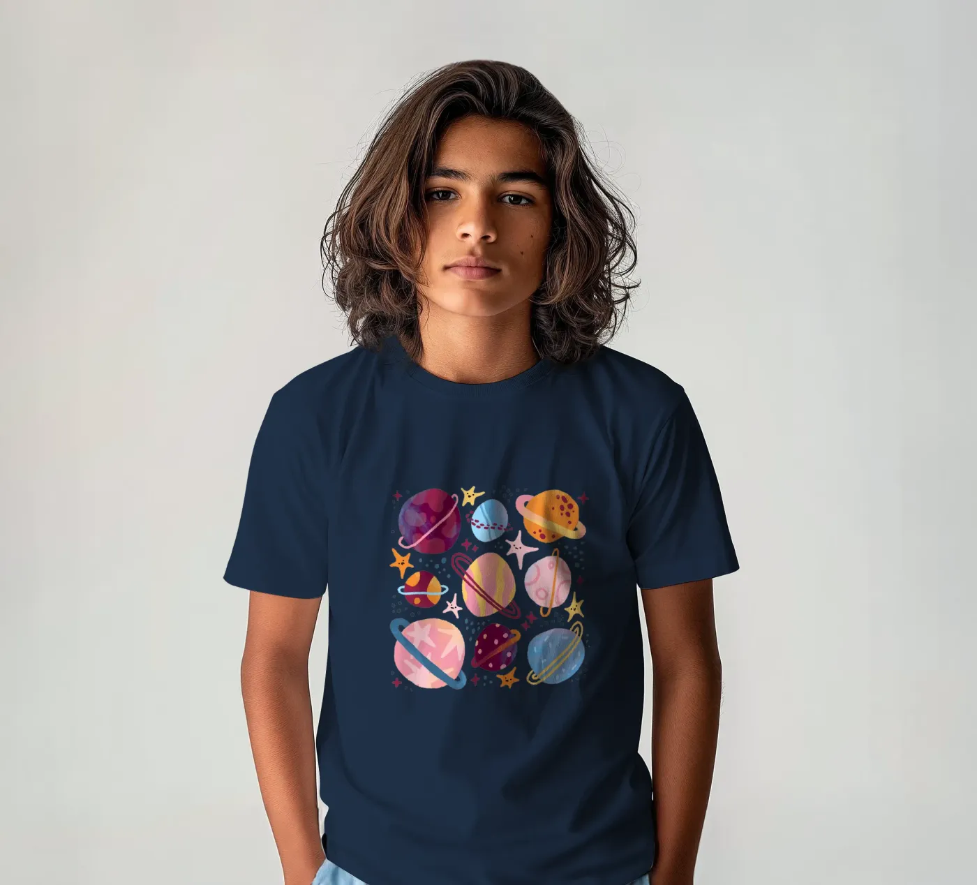 Planets t-shirt bambini da sashakolesnik