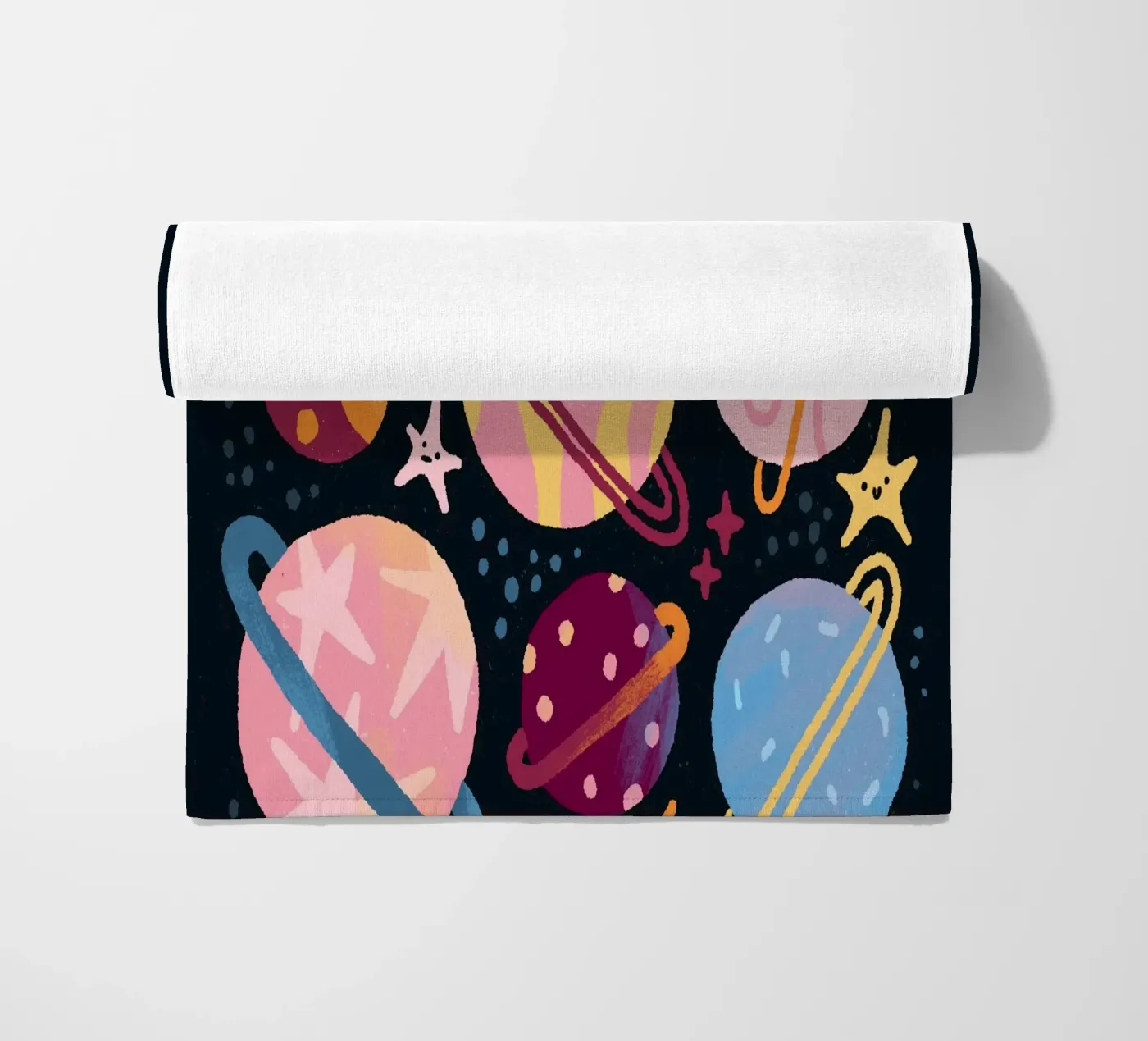 Space beach towel by sashakolesnik