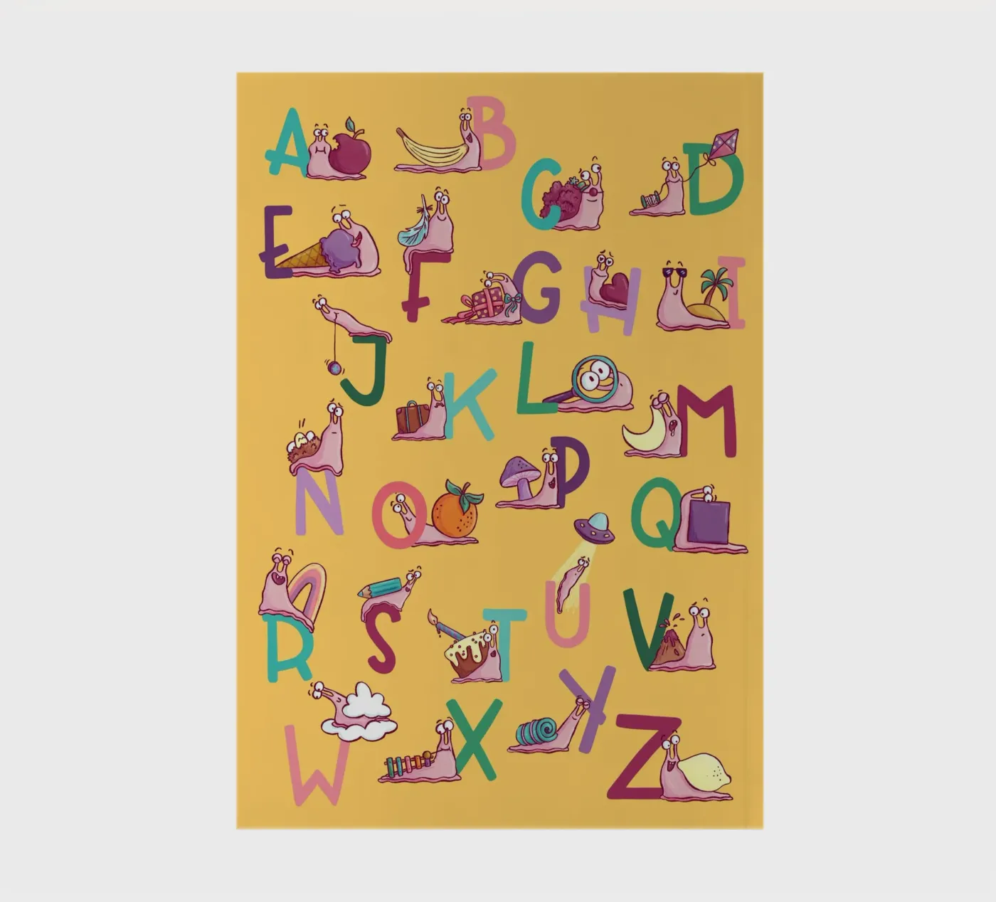 Alphabet ABC de l'escargot carnet de Sandy Thissen