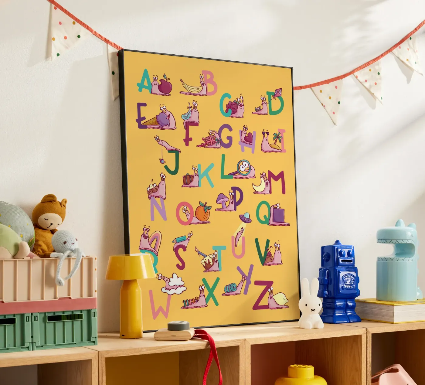 Snail ABC Alphabet Forex-Platte von Sandy Thissen
