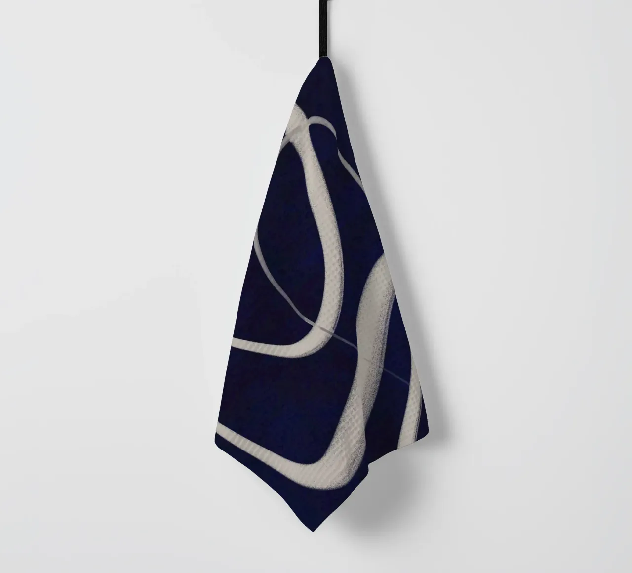 White Wave No 9 canovaccio da cucina da treechild