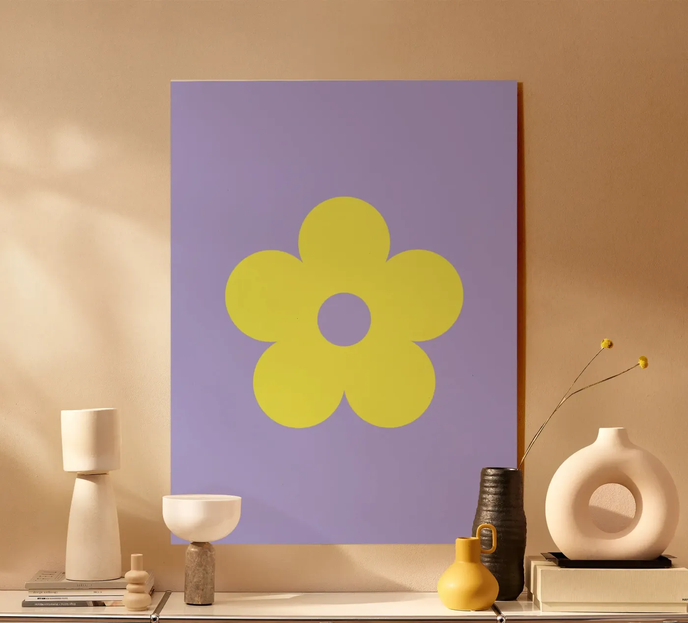 Daisy Flower acrylic glass by juniqeart