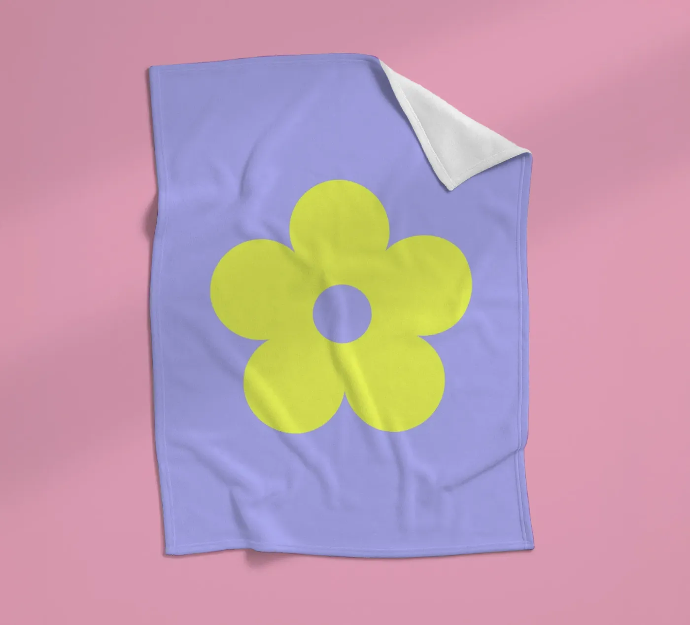 Daisy Flower coperta in pile da juniqeart
