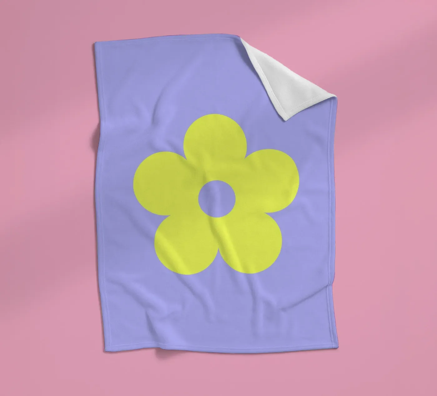 Daisy Flower Fleecedecke von juniqeart