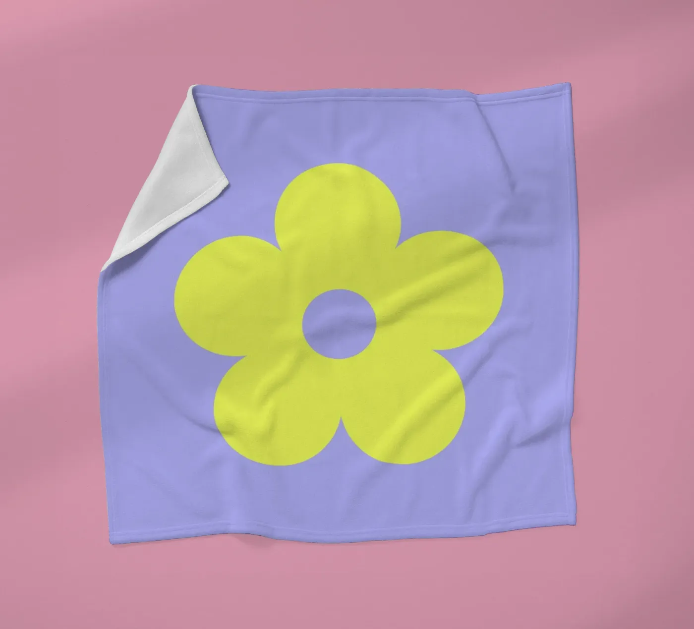 Daisy Flower Fleecedecke von juniqeart