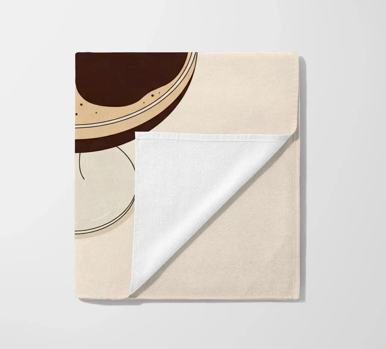 Donna in miniatura in un Martini Espresso telo mare da Soleil Basque