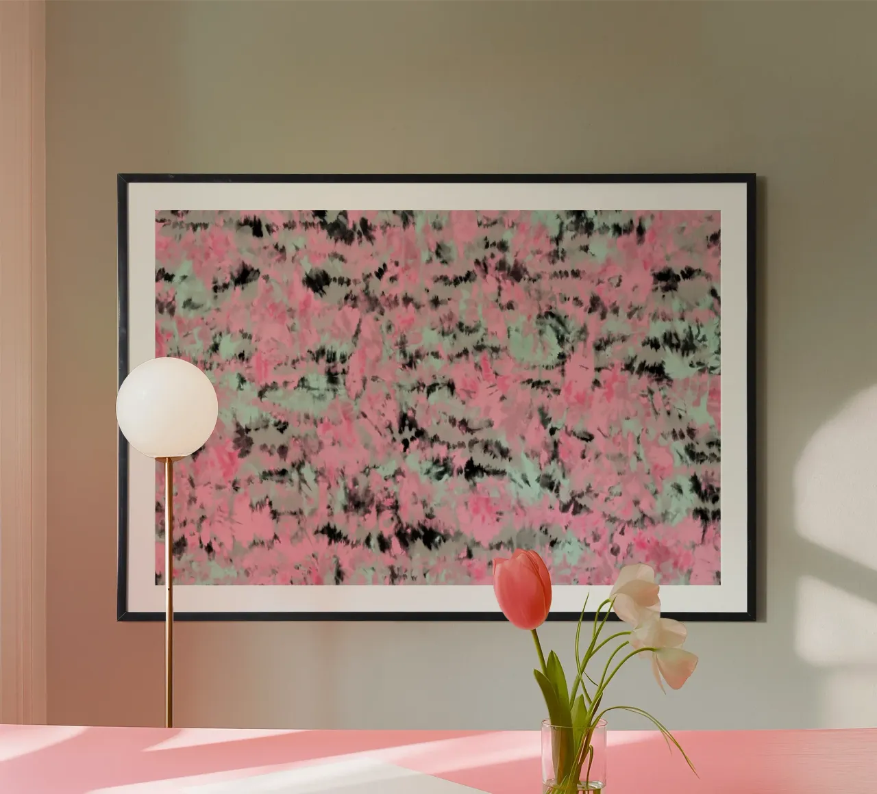 Pattern No 186 poster con telaio in plastica da treechild