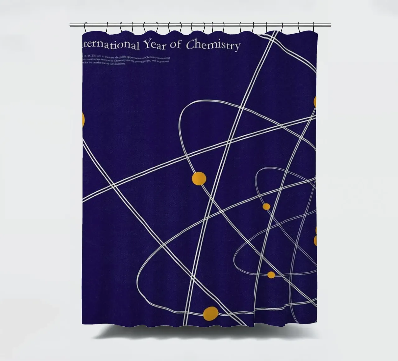 IYC Ions shower curtain by Excites