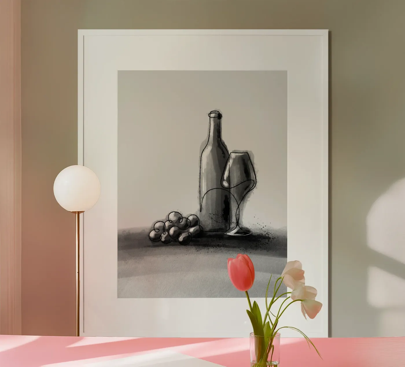 Wine poster da by elle arts