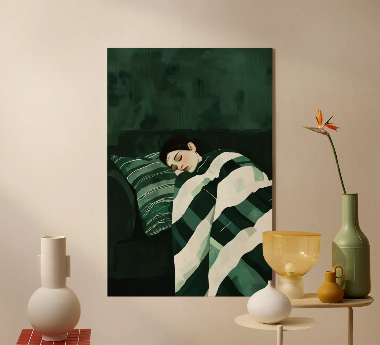 Emerald Rest acryl van Mosaic Dialogue