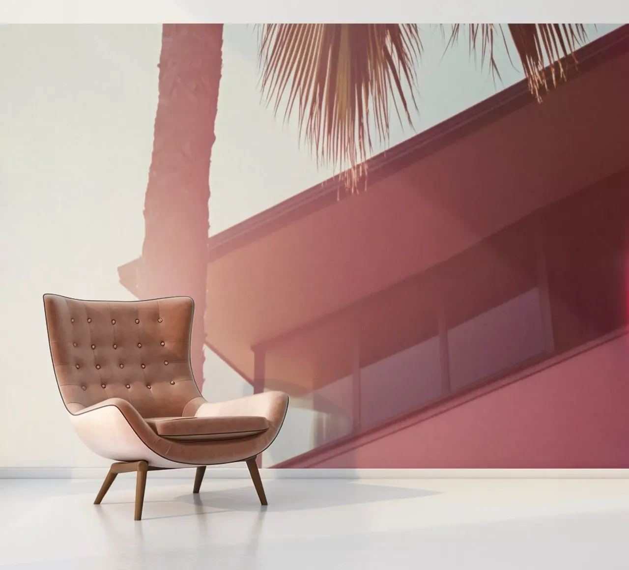 44 fotobehang van Pink California | Affiches & Posters