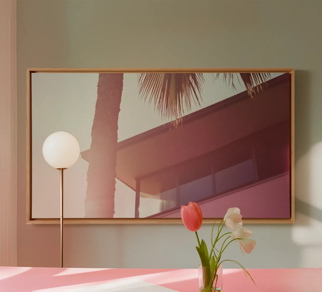 44 Leinwand von Pink California | Affiches & Posters