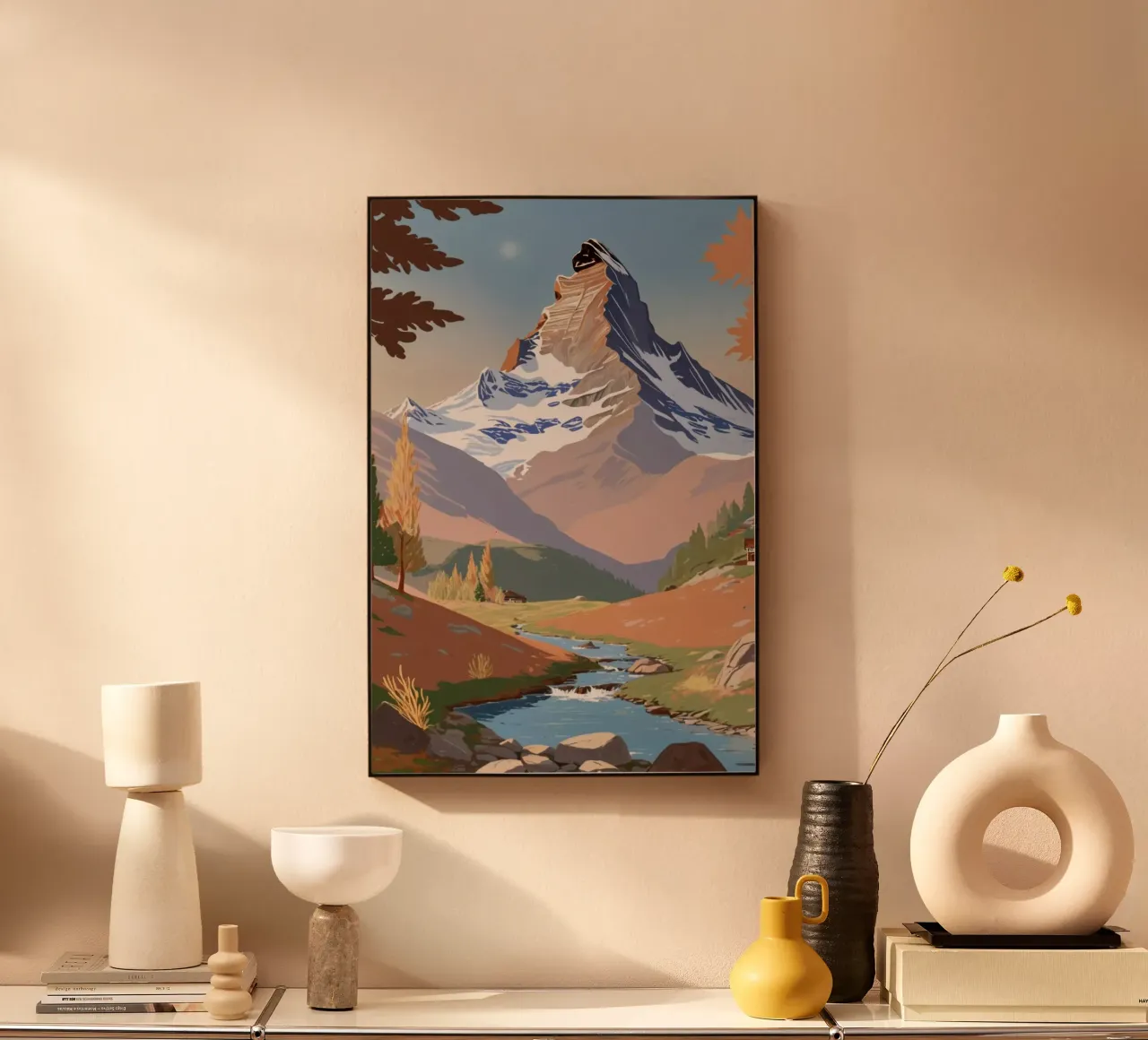 Matterhorn: Golden Autumn | Work 2 alu-dibond by AlbertKlee