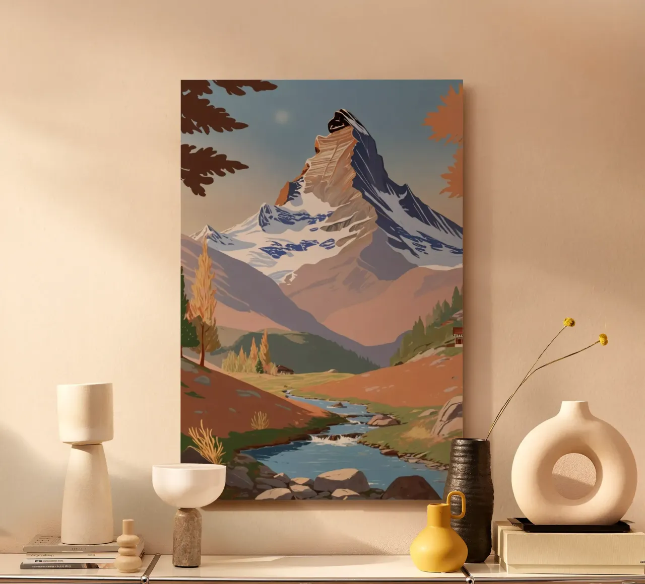 Matterhorn: Golden Autumn | Work 2 alu-dibond by AlbertKlee