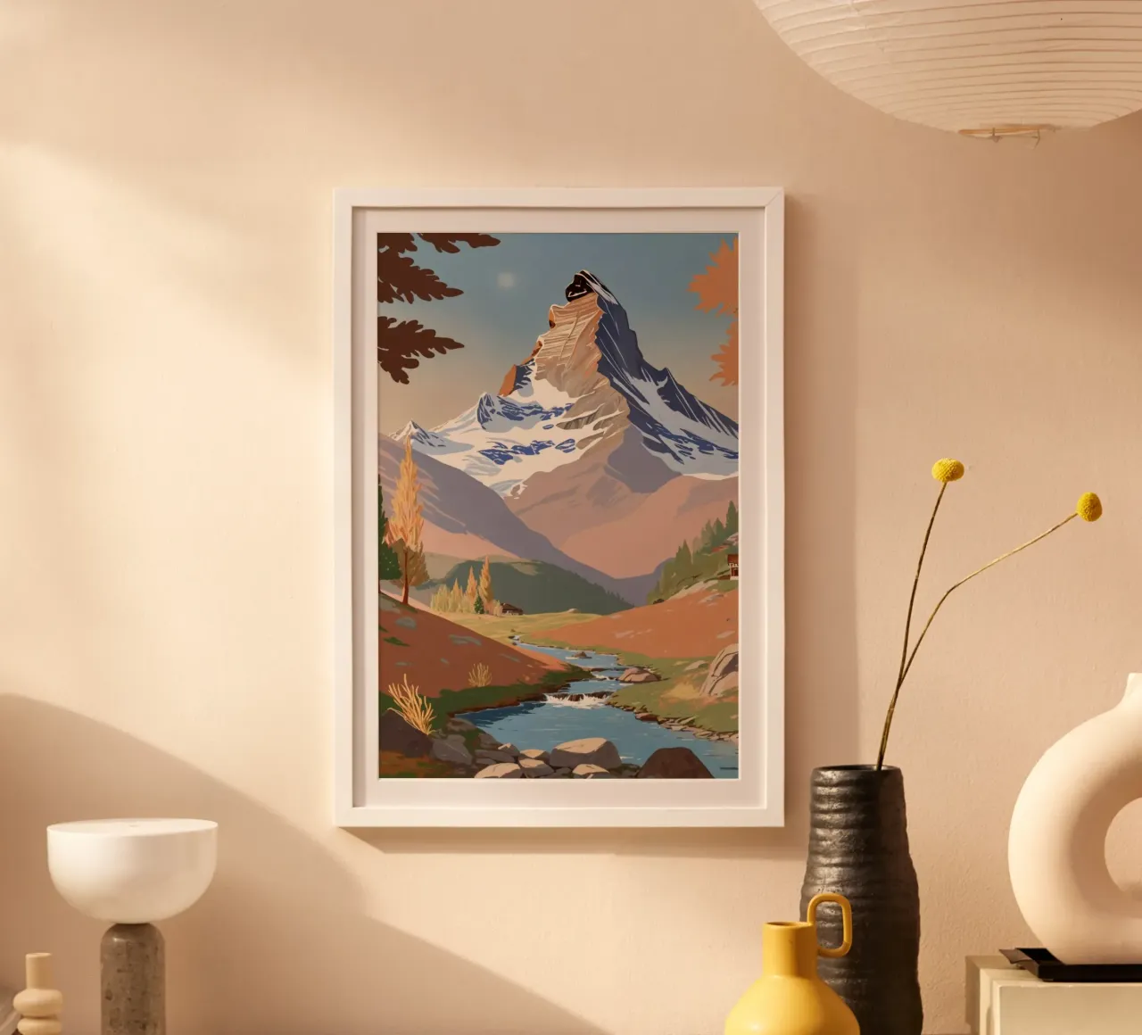 Matterhorn: Golden Autumn | Work 2 poster by AlbertKlee