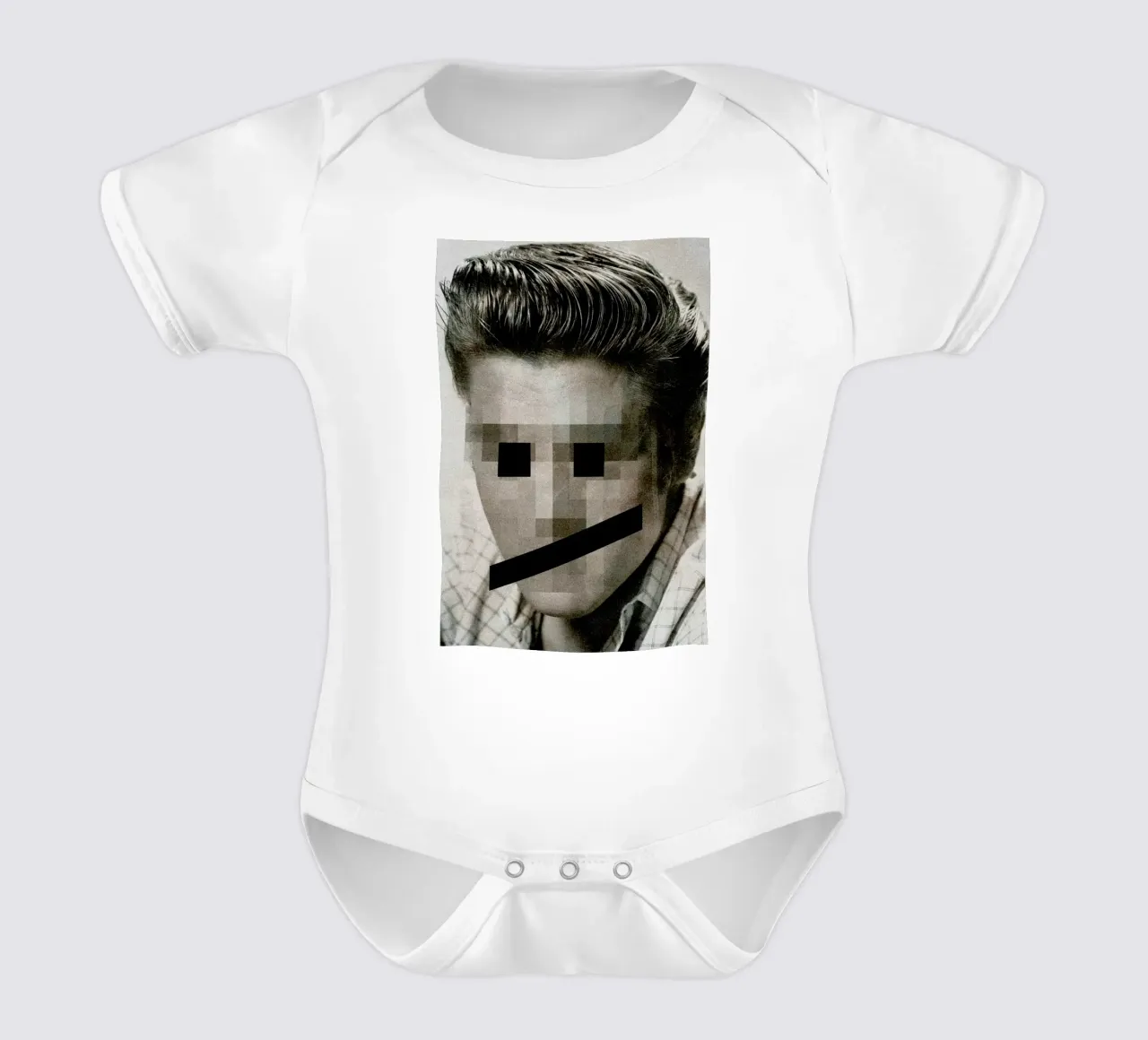 Retro Pop Emoticons Elvis body neonato maniche corte da Butcher Billy