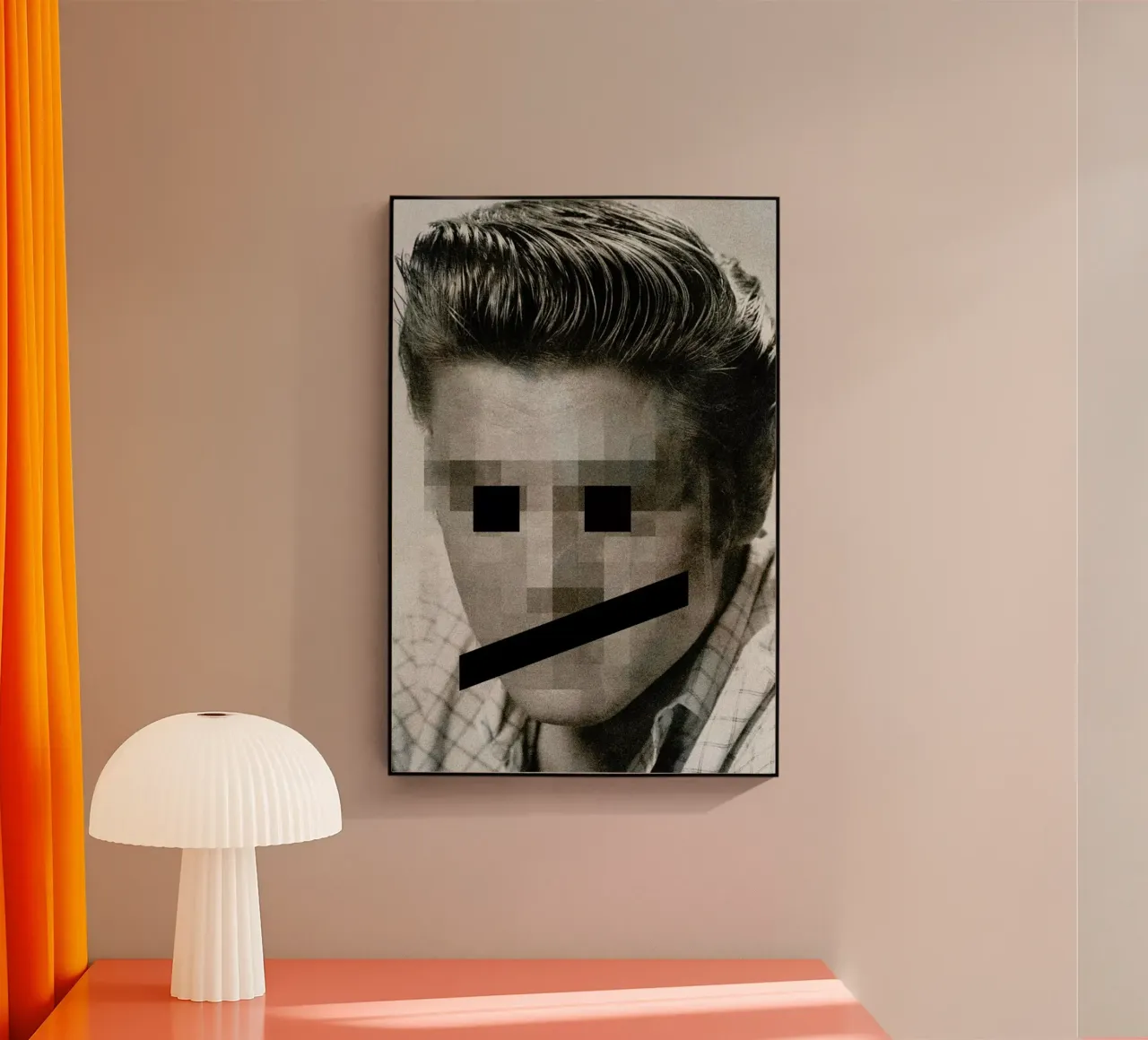 Retro Pop Emoticons Elvis plexiglass da Butcher Billy