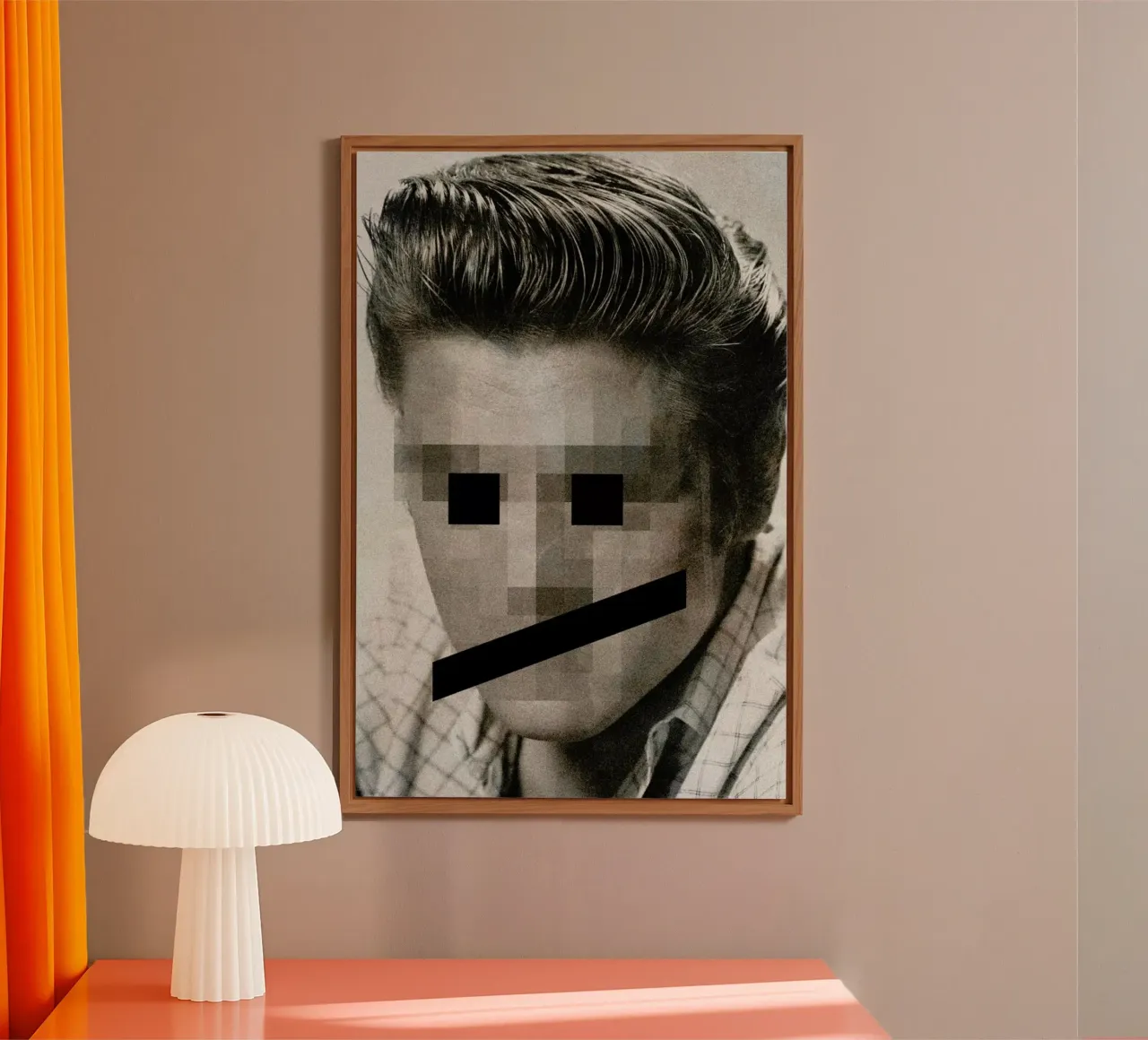 Retro Pop Emoticons Elvis alluminio dibond da Butcher Billy