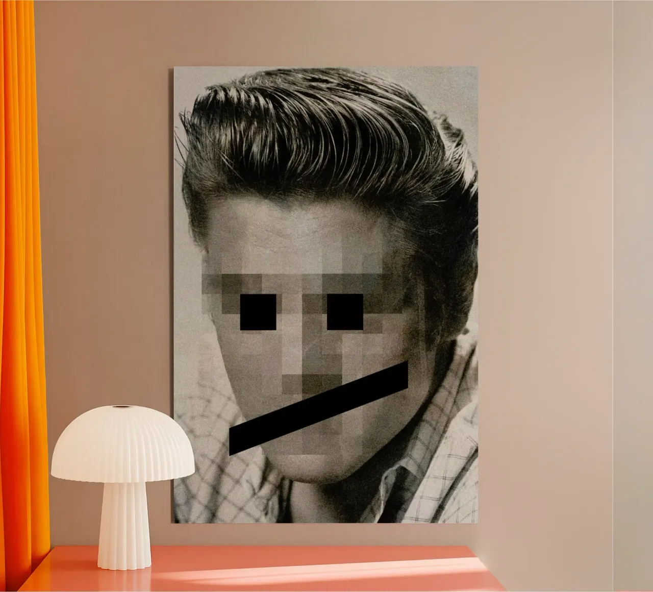 Retro Pop Emoticons Elvis alluminio dibond da Butcher Billy