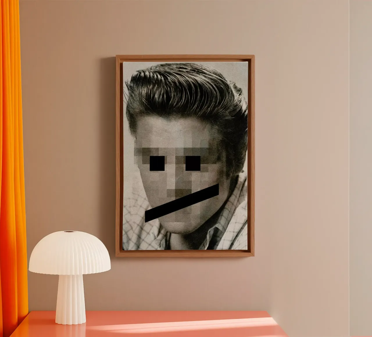 Retro Pop Emoticons Elvis canvas by Butcher Billy