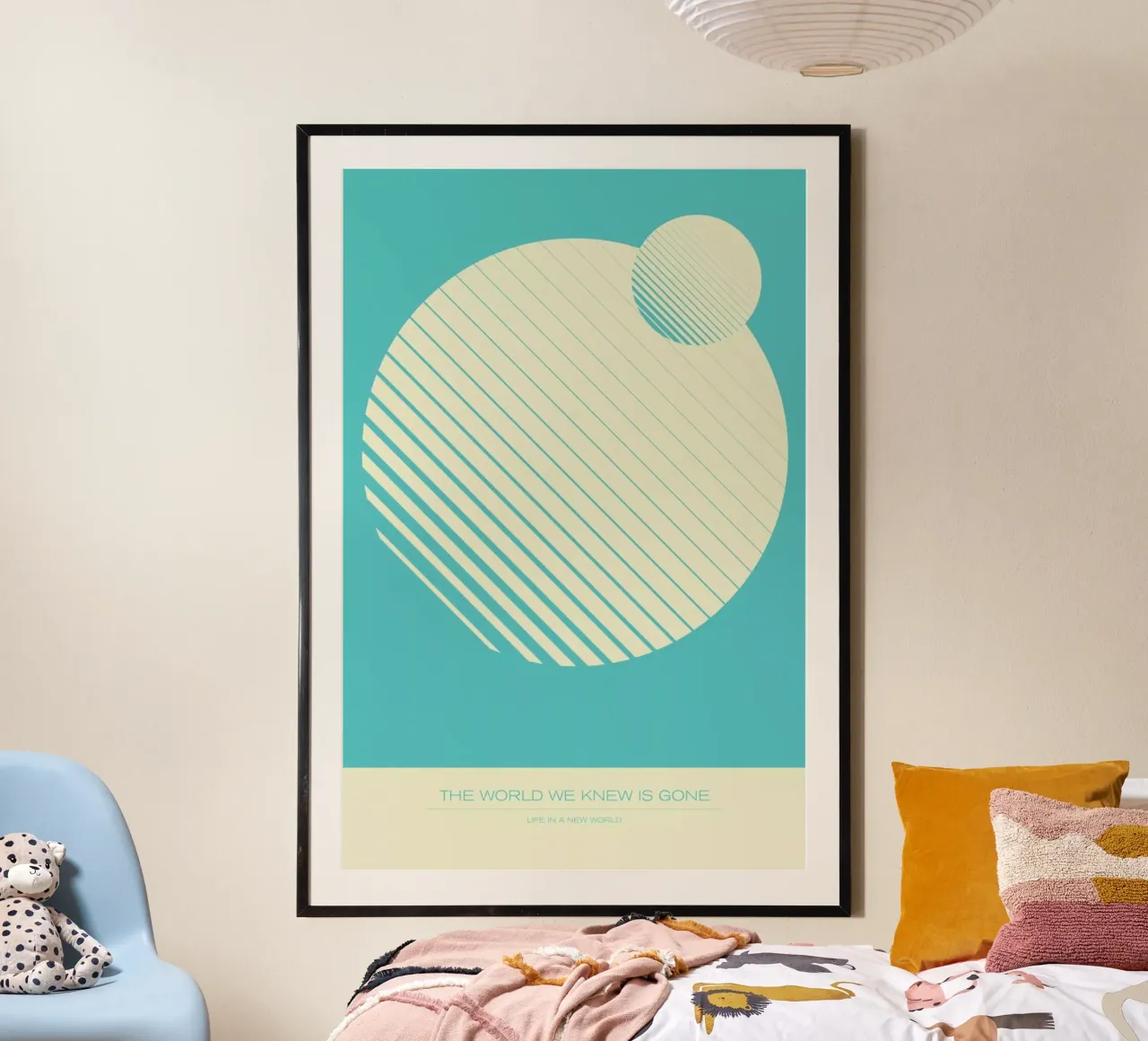 World We Knew is Gone poster con telaio in legno da Excites