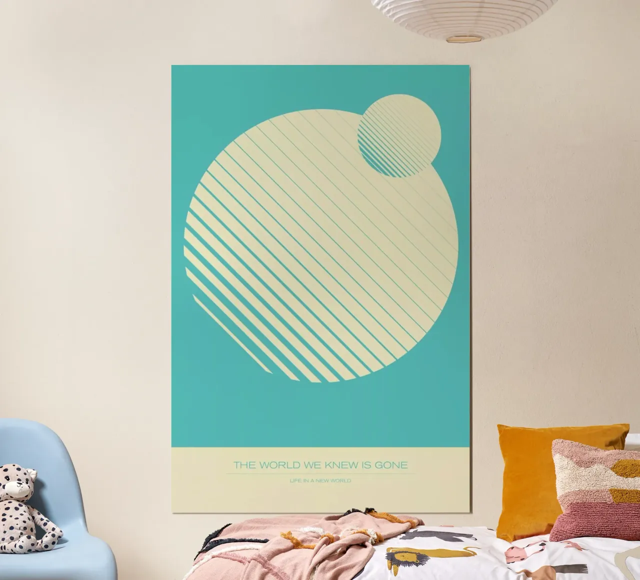 World We Knew is Gone poster con telaio in legno da Excites